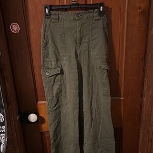 Rewind Green Cargo Pants Utilitarian Style
